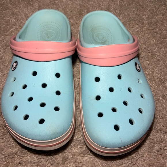 CROCS Shoes - Blue and pink crocs